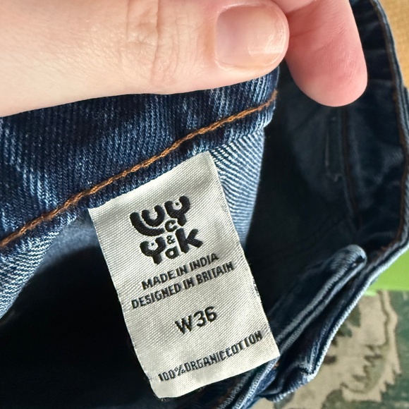 Lucy & Yak Wide Leg High Waste Delores Jeans, US 14 (W36 - Picture 4 of 6